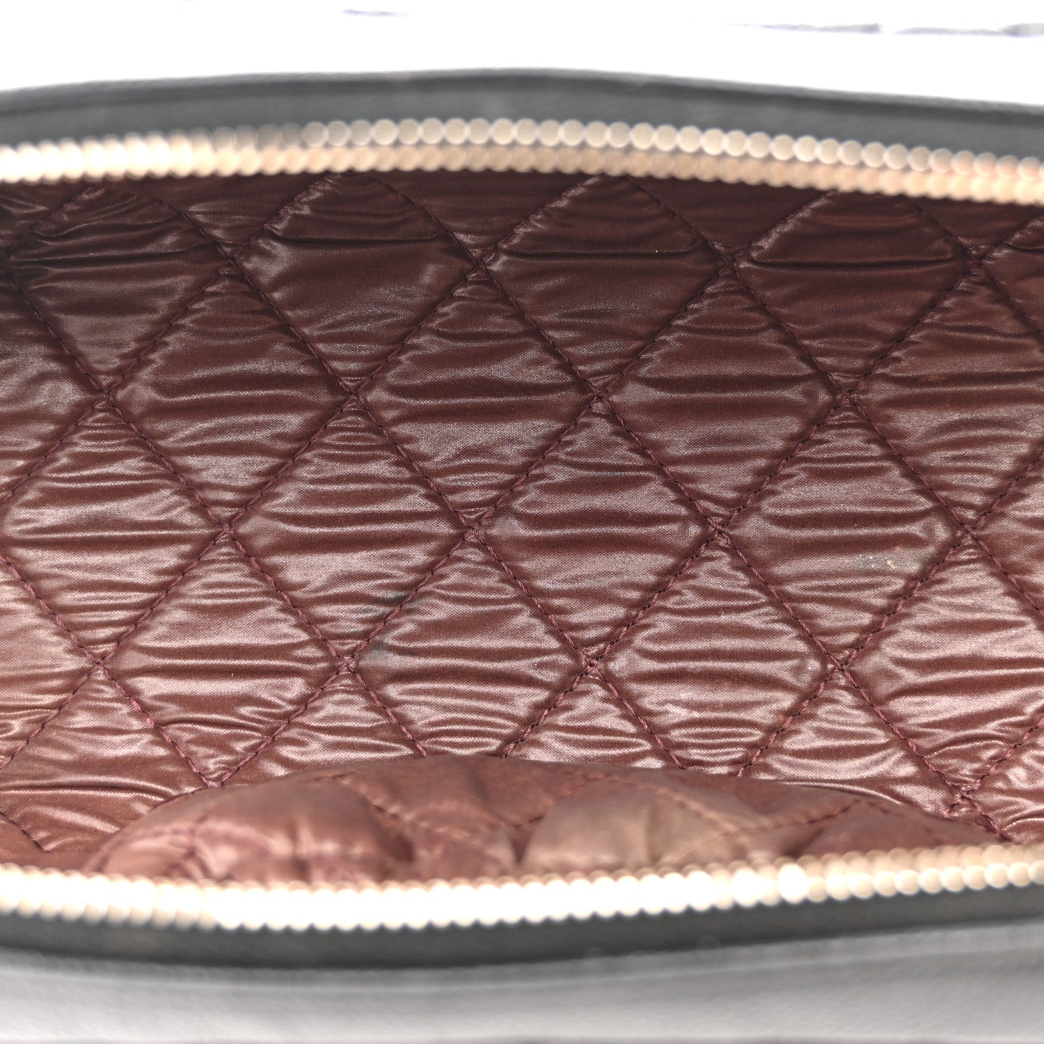 Chanel Caviar Quilted Toiletry Case With Chain Black