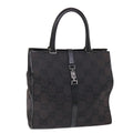GUCCI GG Canvas Jackie Tote Bag Leather Black 00210643444  49600