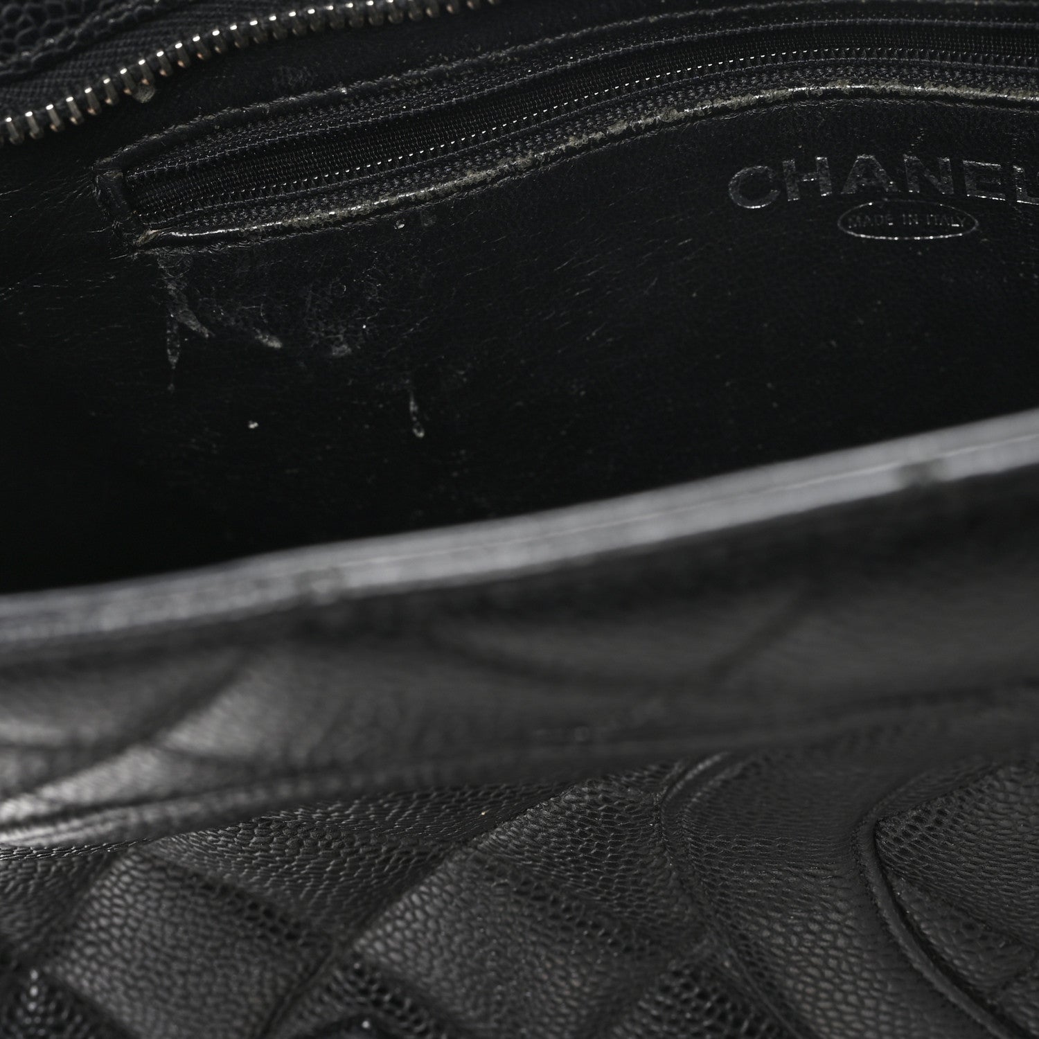 Chanel Caviar Quilted Medallion Tote Black