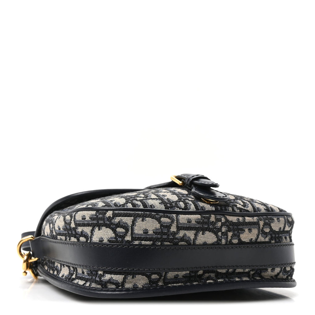 Christian Dior Oblique Medium Bobby Flap Blue
