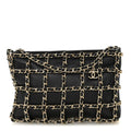 Chanel Lambskin Chain Frame Shoulder Bag Black