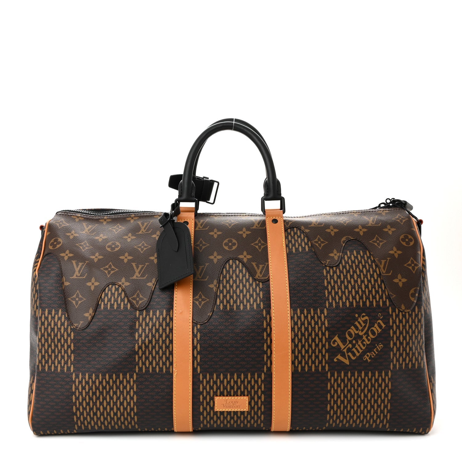 Louis Vuitton x Nigo Giant Damier Ebene Monogram Keepall Bandouliere 50