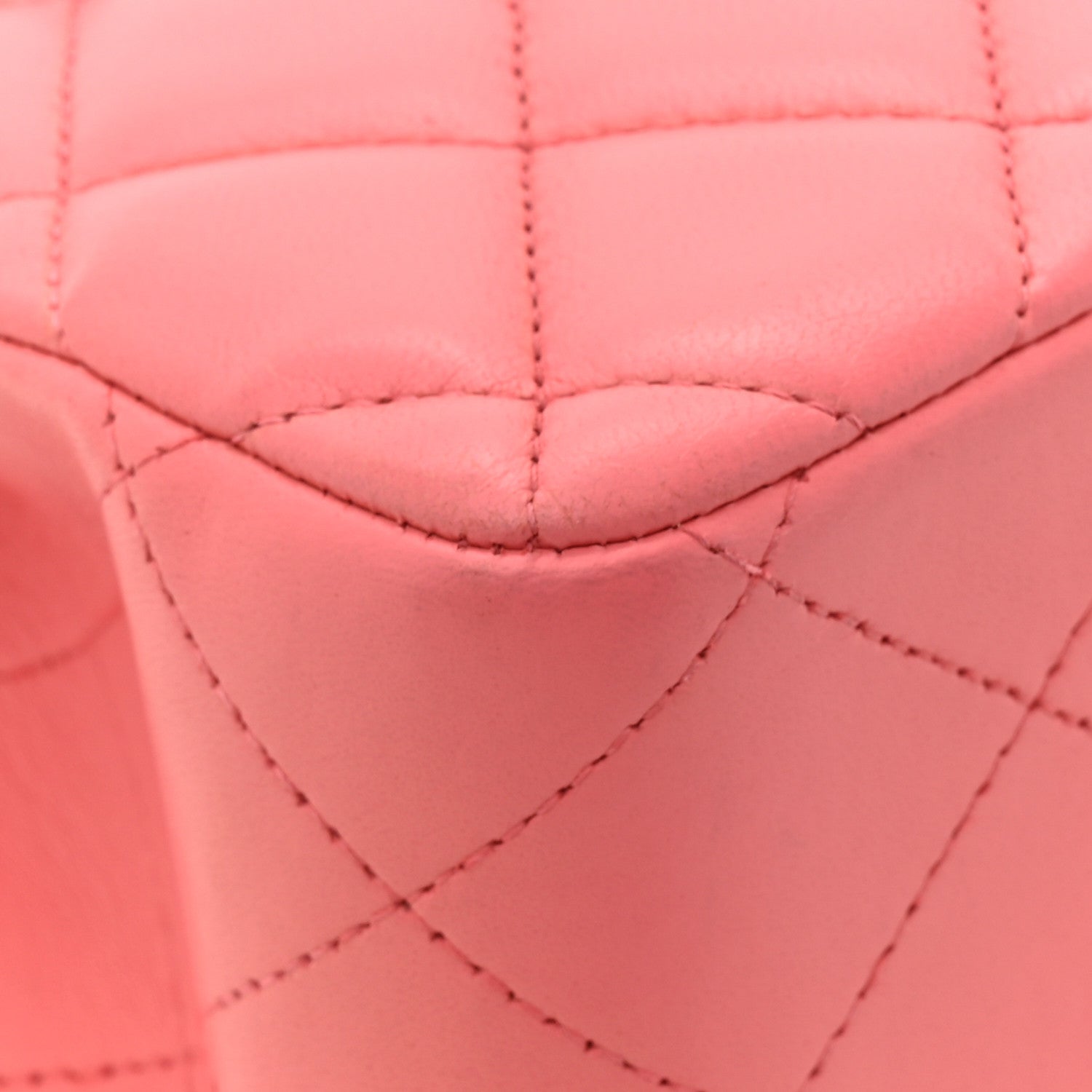 Chanel Lambskin Quilted Jumbo Double Flap Pink