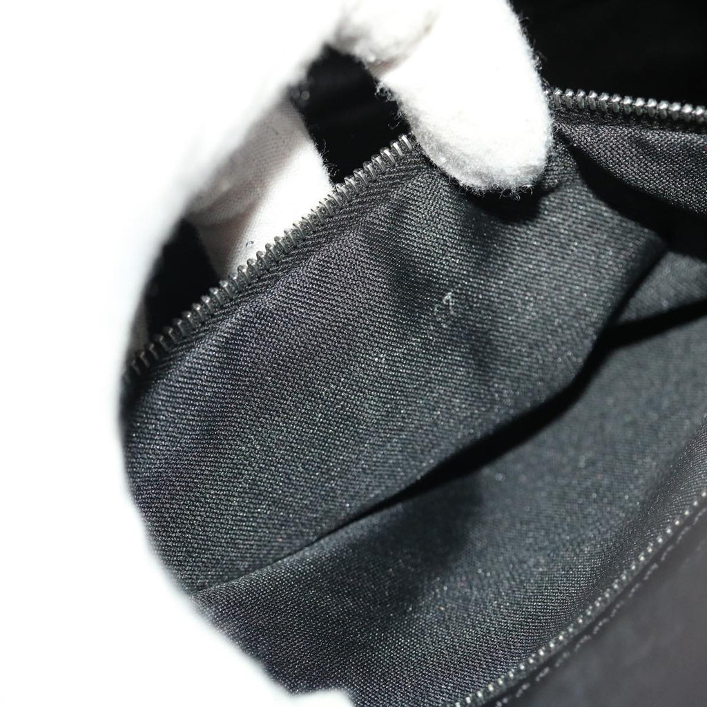 FENDI Mamma Baguette Shoulder Bag Wool Black  49783