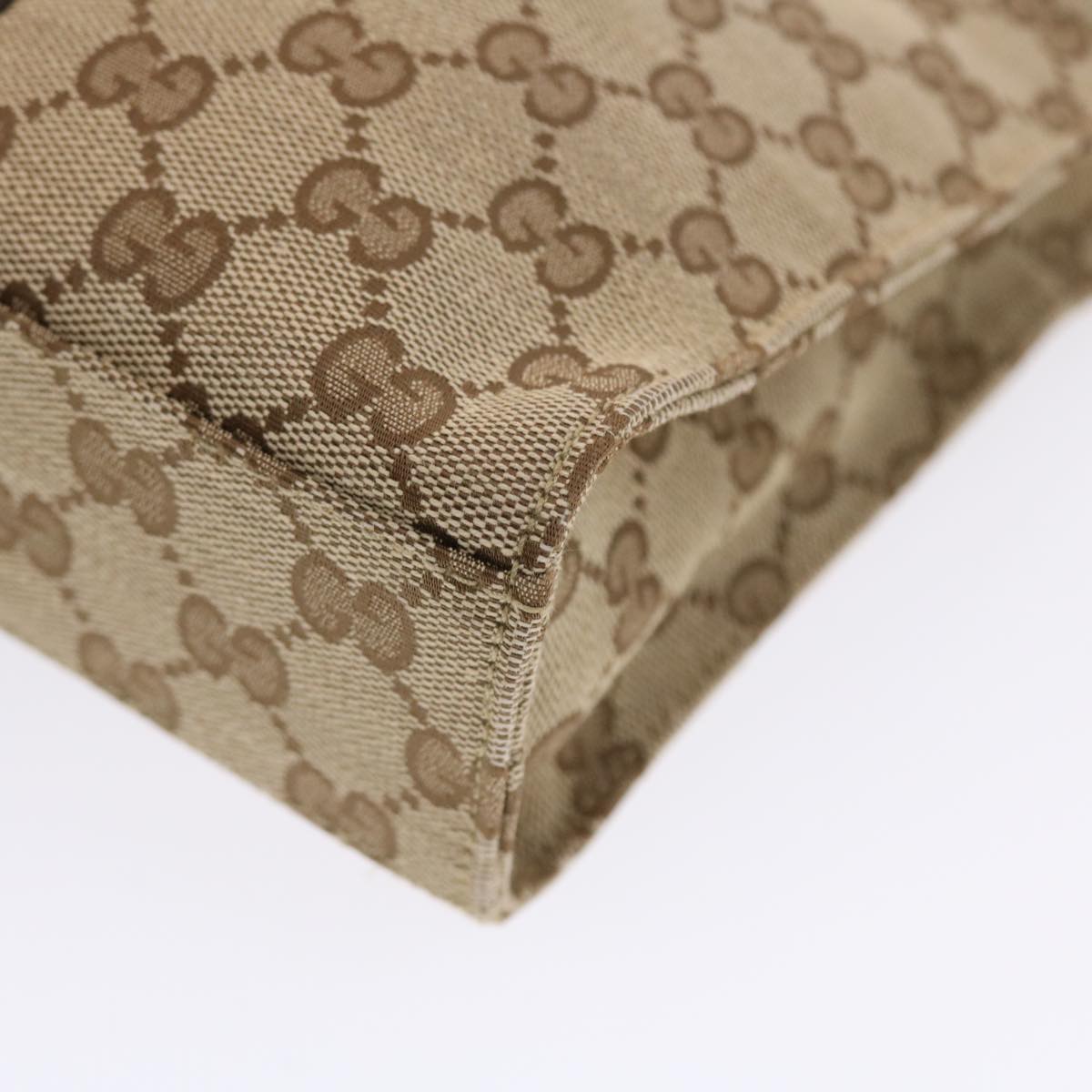 GUCCI GG Canvas Jackie Hand Bag Beige 001 3734  49789