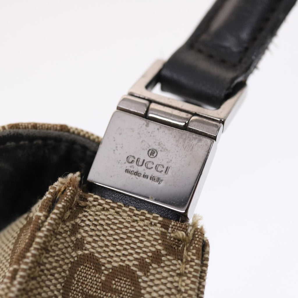GUCCI GG Canvas Jackie Hand Bag Beige 001 3734  49789