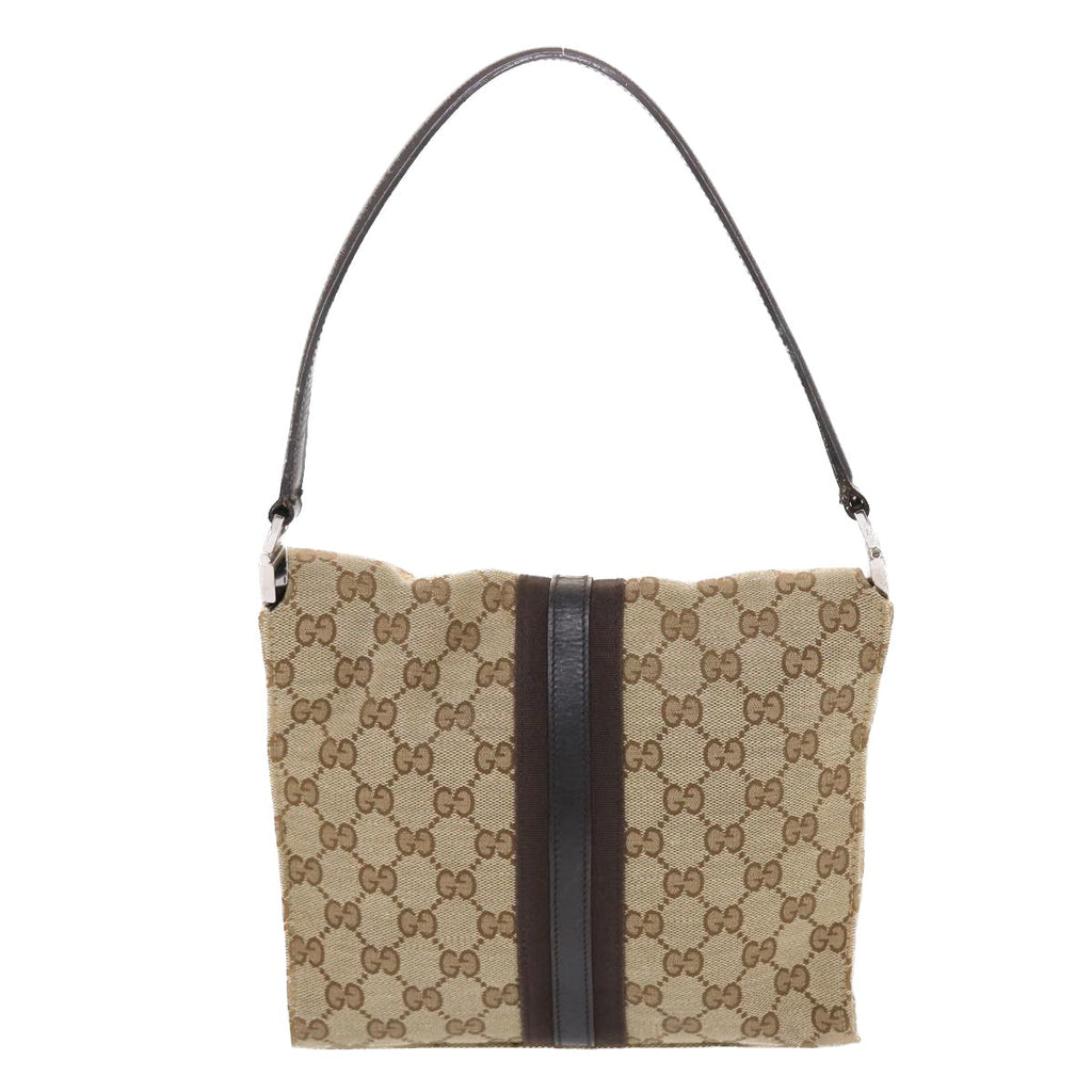 GUCCI GG Canvas Jackie Hand Bag Beige 001 3734  49789