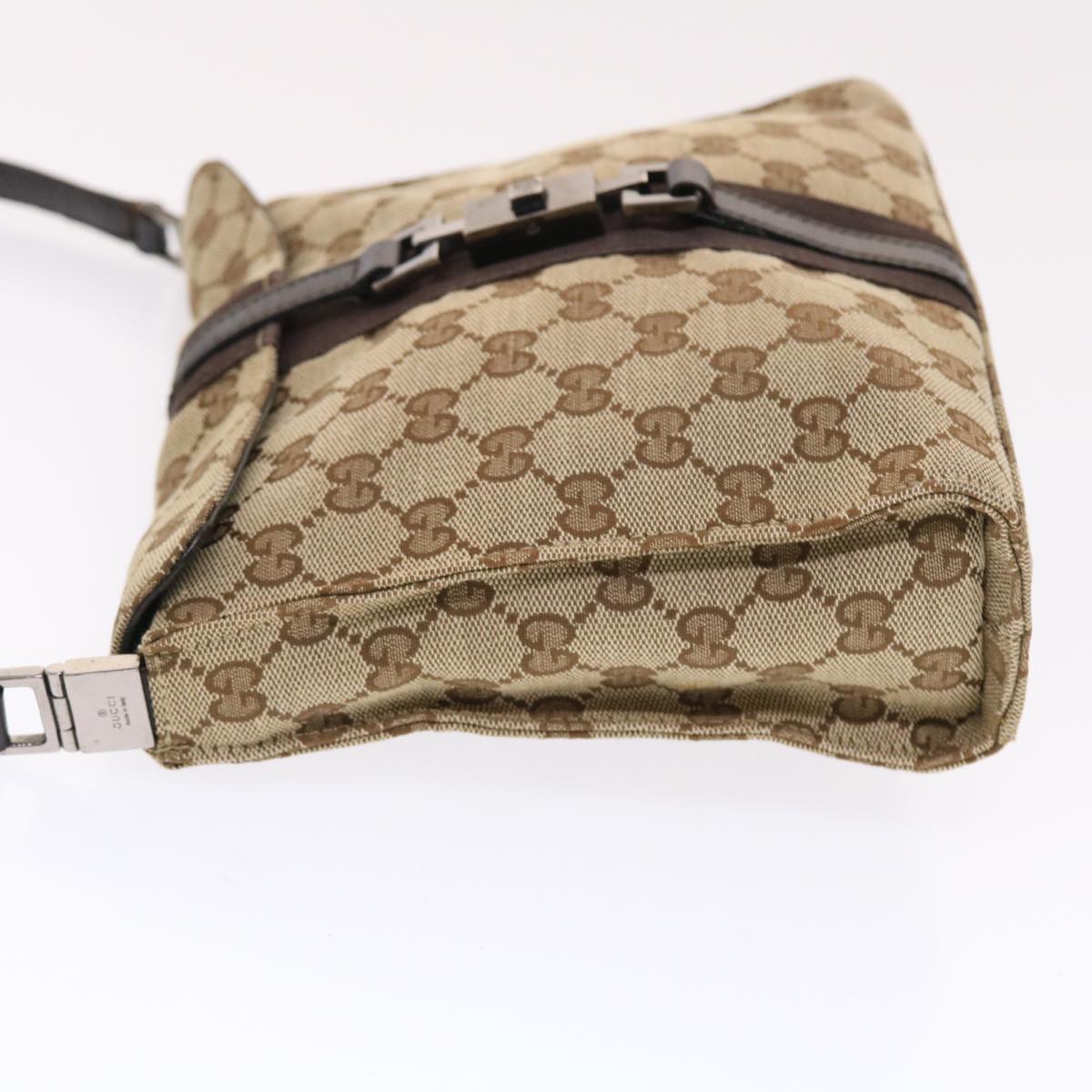 GUCCI GG Canvas Jackie Hand Bag Beige 001 3734  49789