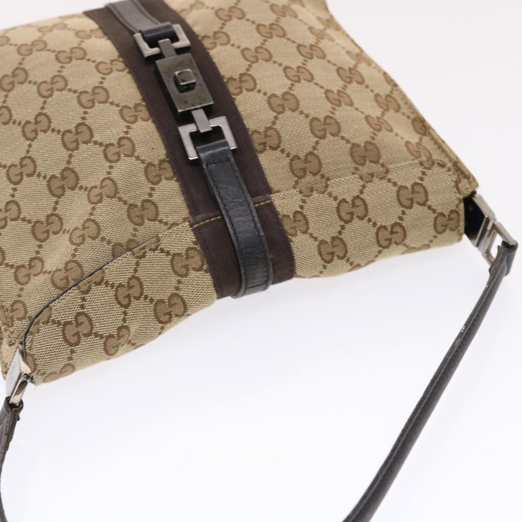 GUCCI GG Canvas Jackie Hand Bag Beige 001 3734  49789