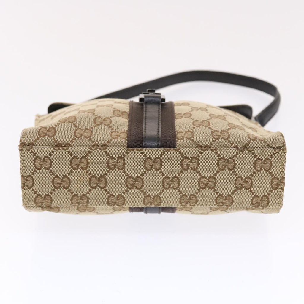GUCCI GG Canvas Jackie Hand Bag Beige 001 3734  49789