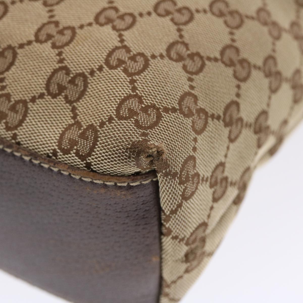 GUCCI GG Canvas Tote Bag Beige 153361  49790
