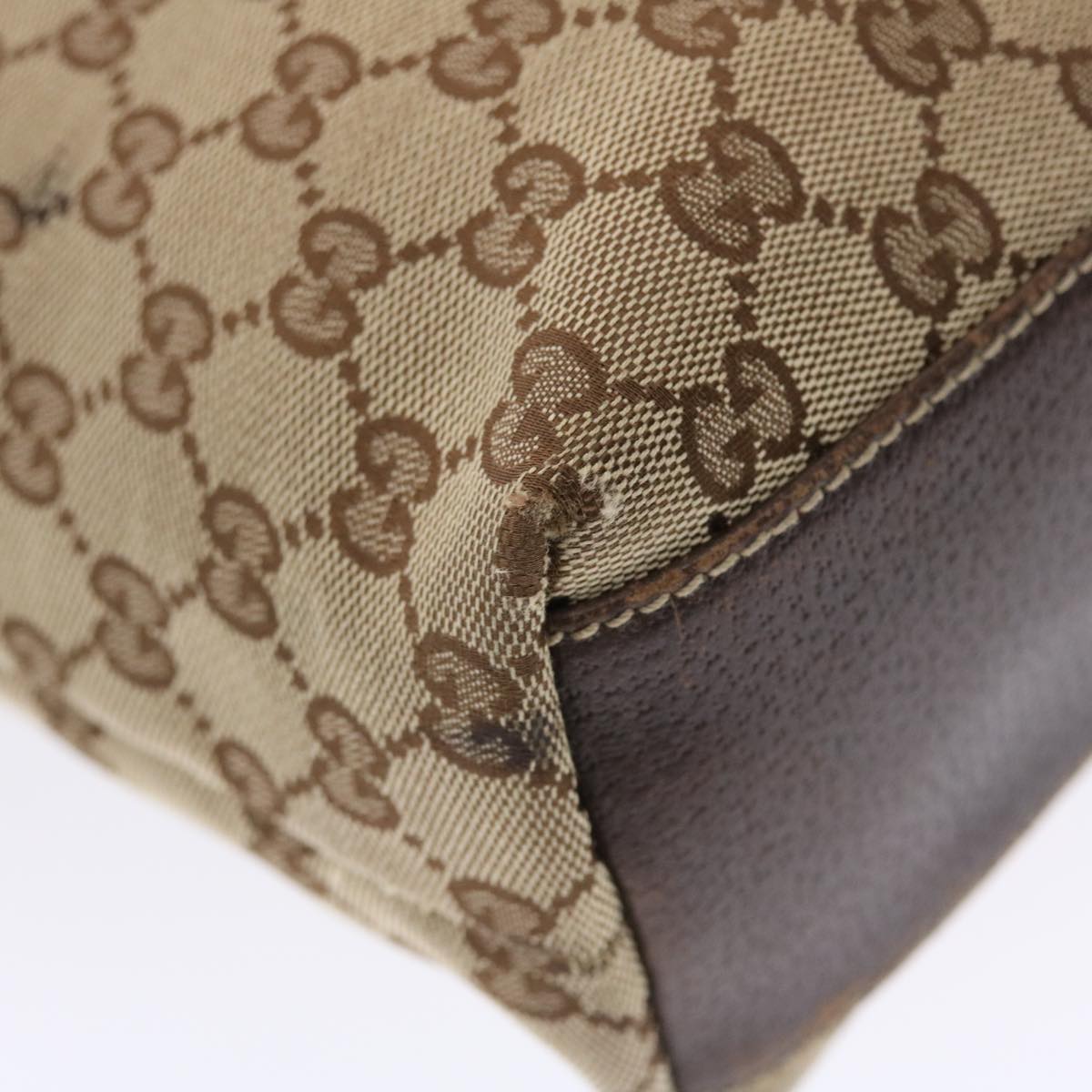 GUCCI GG Canvas Tote Bag Beige 153361  49790