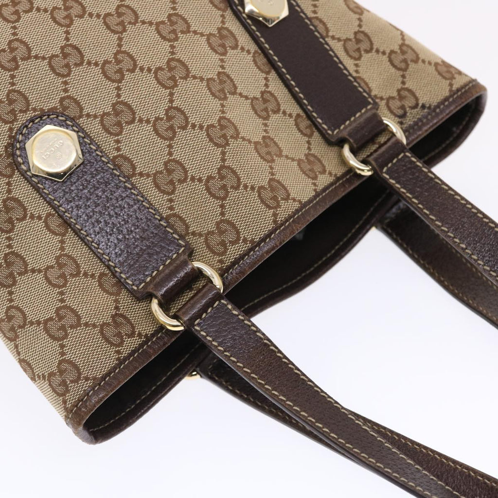 GUCCI GG Canvas Tote Bag Beige 153361  49790