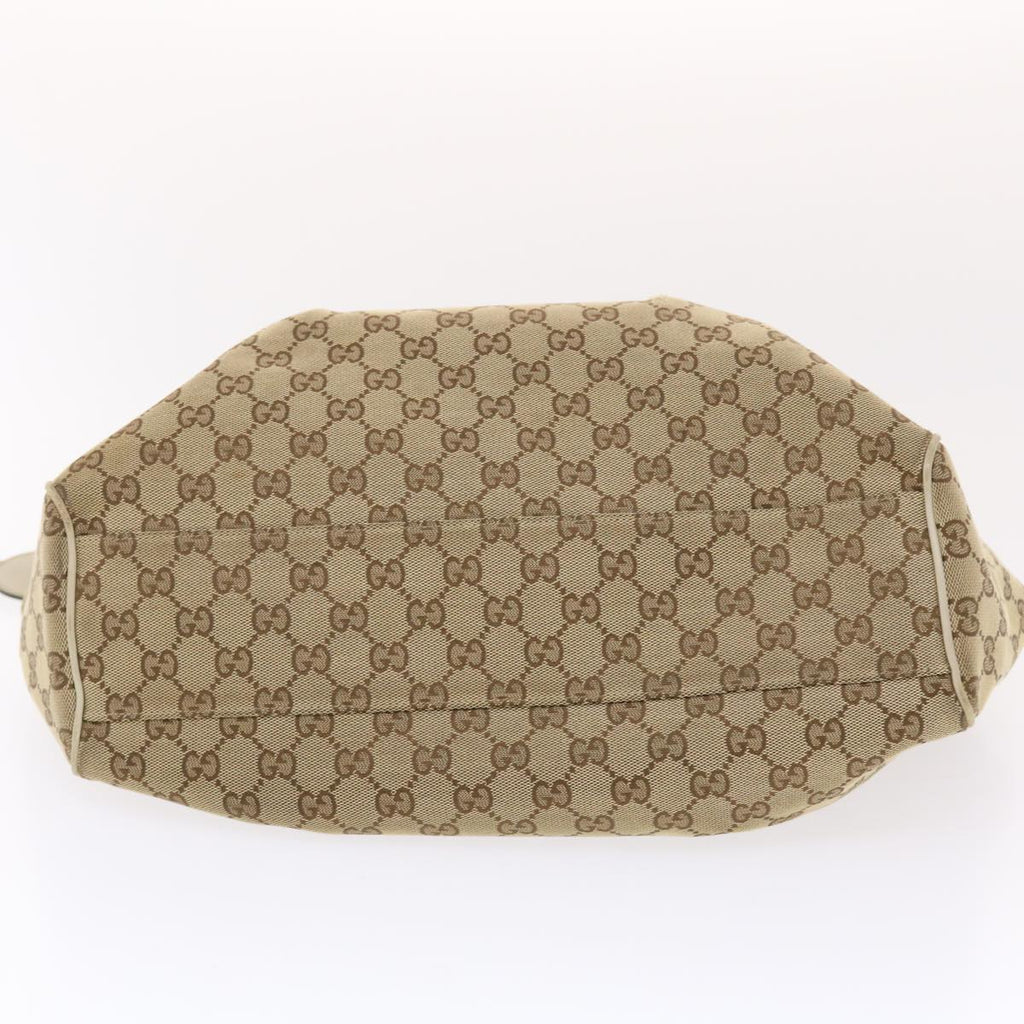 GUCCI GG Canvas Hand Bag Beige 211944  49795