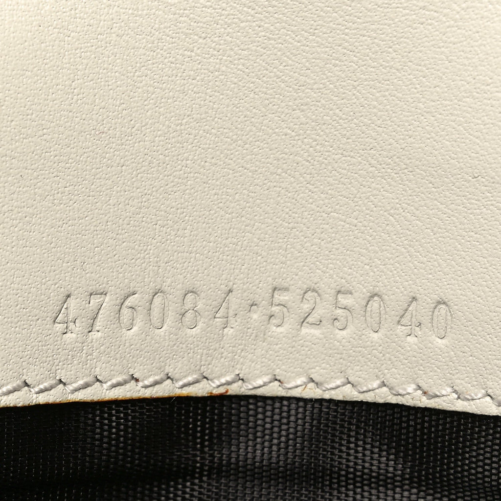 Gucci Calfskin Sylvie Continental Wallet White