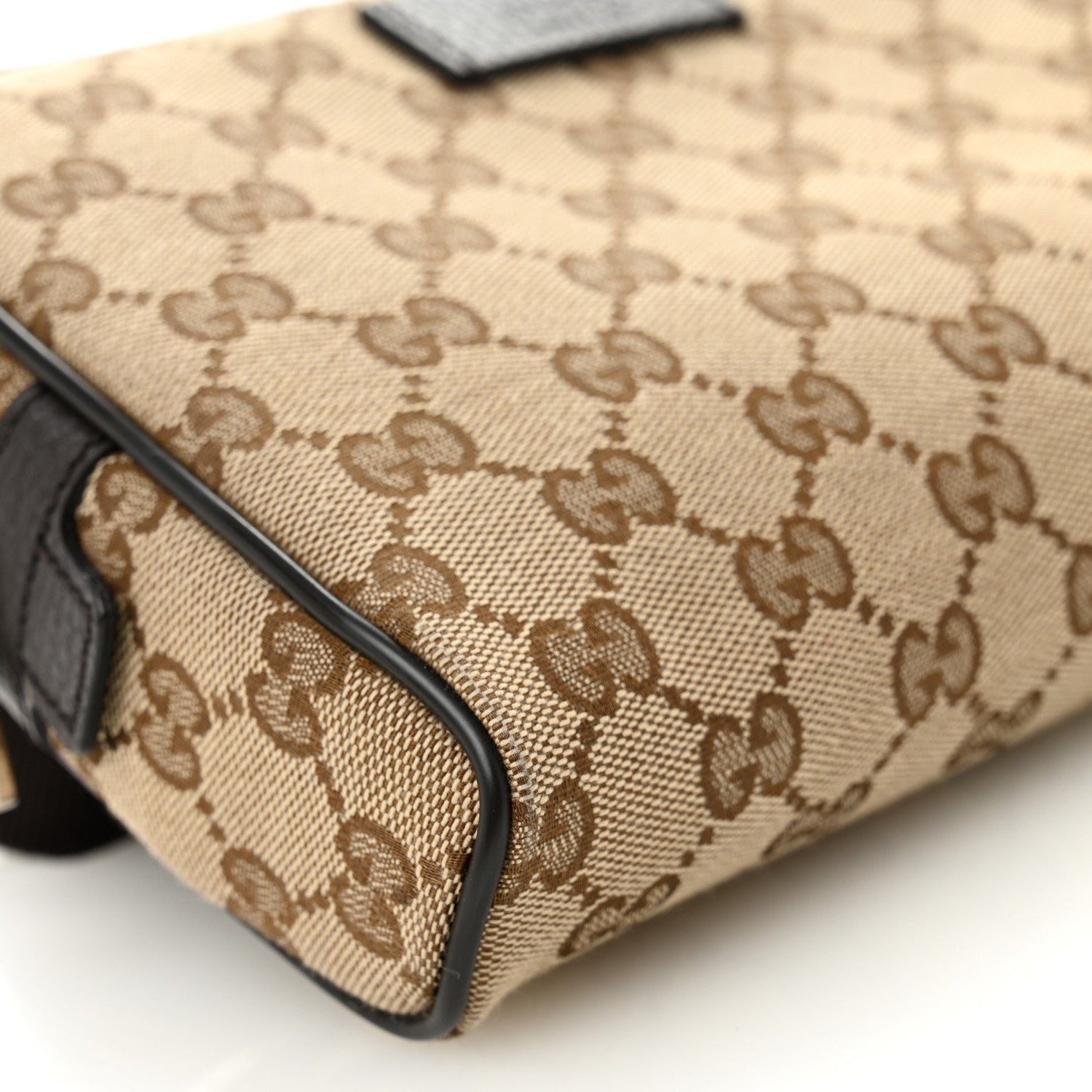Gucci Monogram Belt Bag Dark Brown