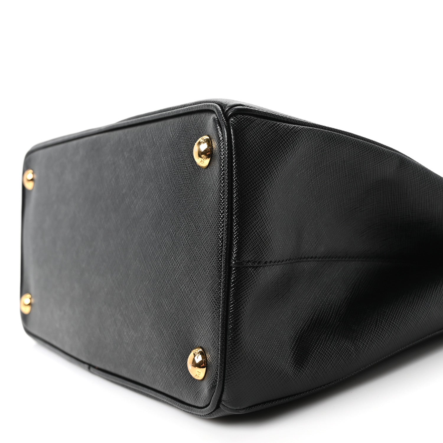 Prada Saffiano Small Galleria Double Zip Tote Black