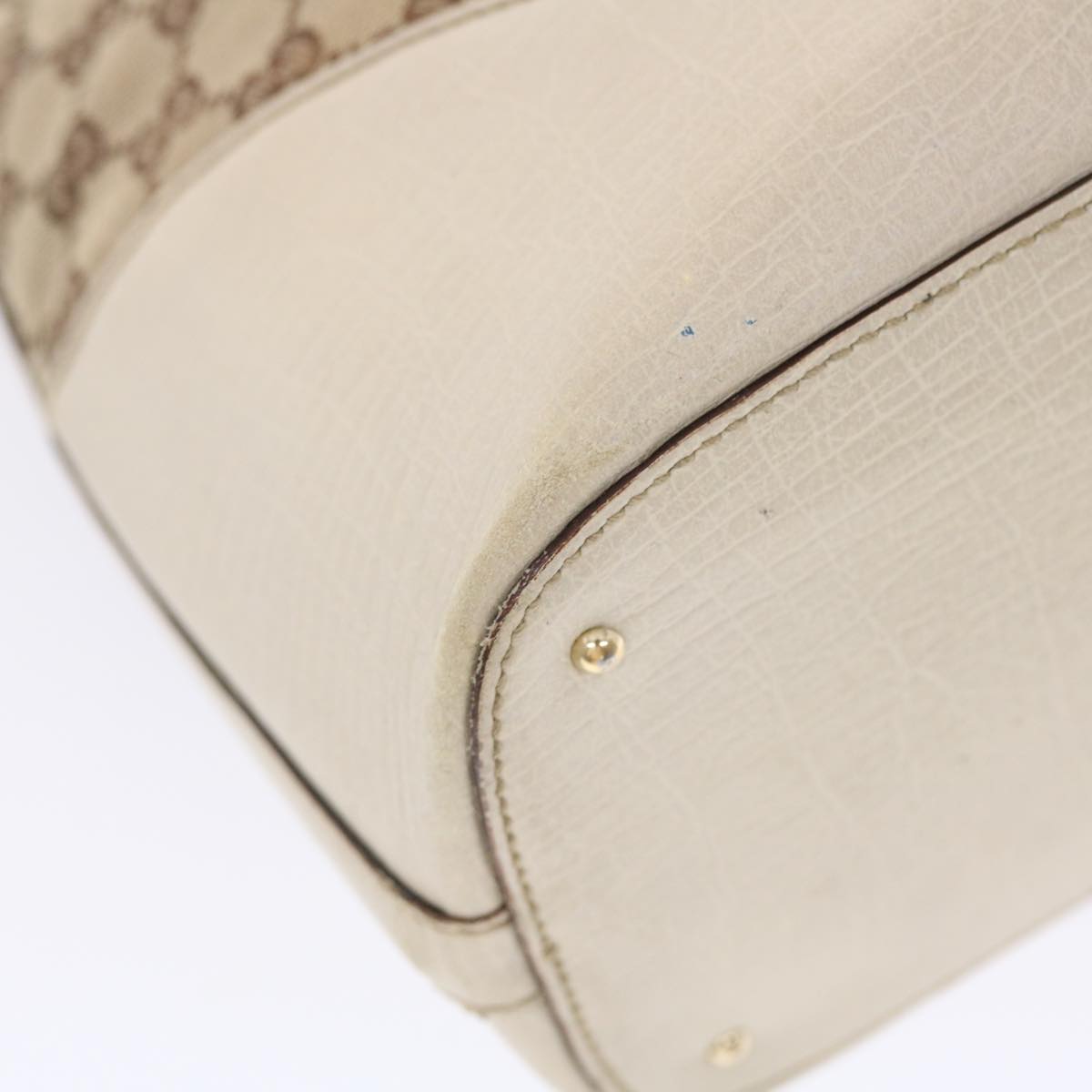GUCCI GG Canvas Sherry Line Shoulder Bag Beige White 137385  49887