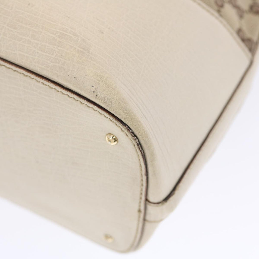 GUCCI GG Canvas Sherry Line Shoulder Bag Beige White 137385  49887