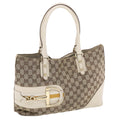 GUCCI GG Canvas Sherry Line Shoulder Bag Beige White 137385  49887