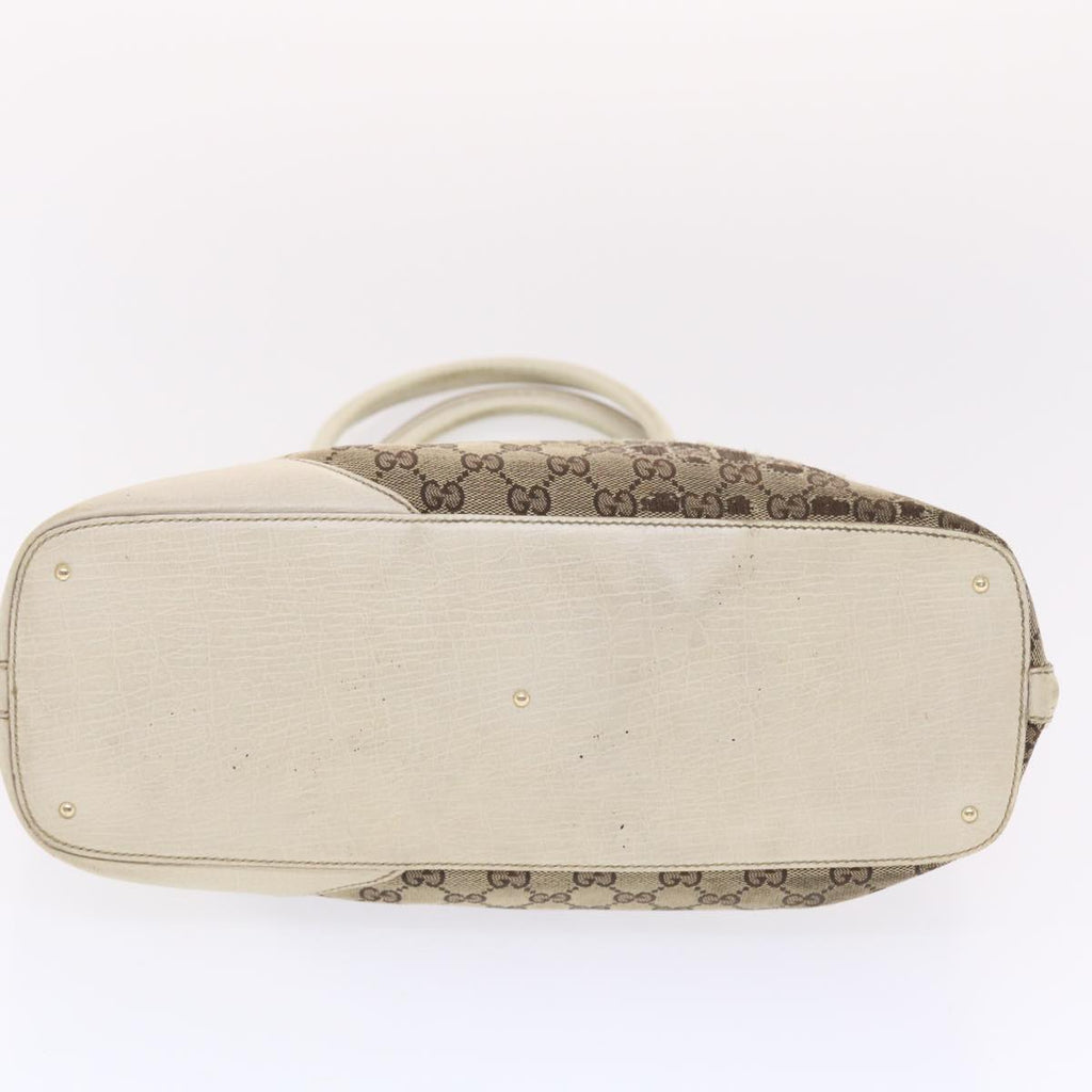 GUCCI GG Canvas Sherry Line Shoulder Bag Beige White 137385  49887