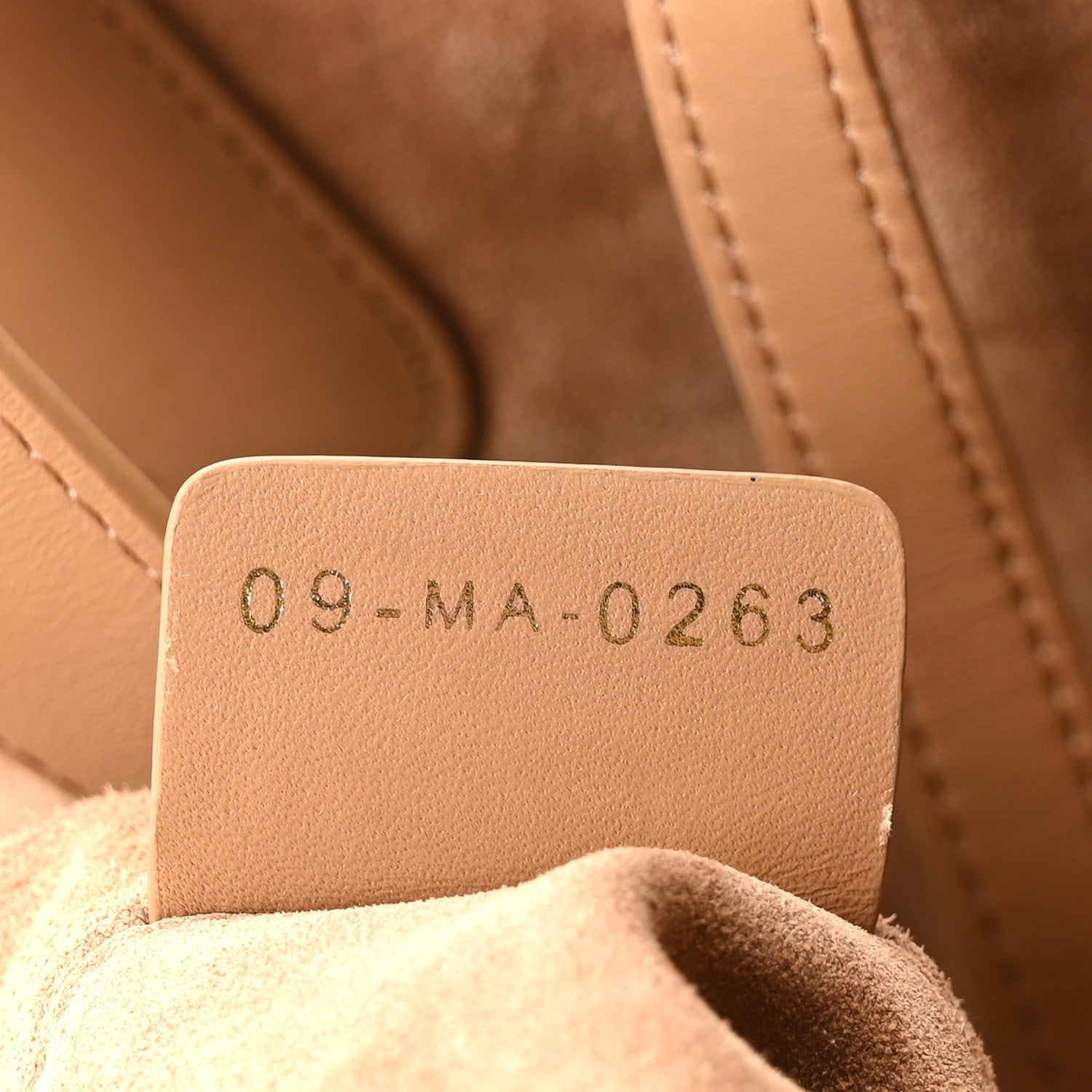 Christian Dior Calfskin Macrocannage Medium Toujour Powder Tan