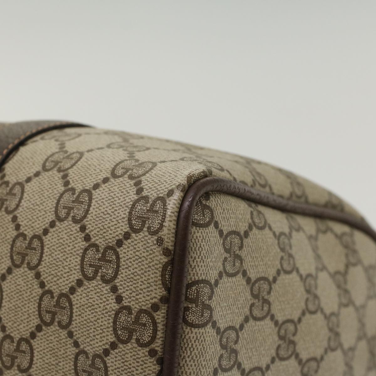 GUCCI GG Canvas Web Sherry Line Hand Bag Beige Red Green 40.02.007  49929
