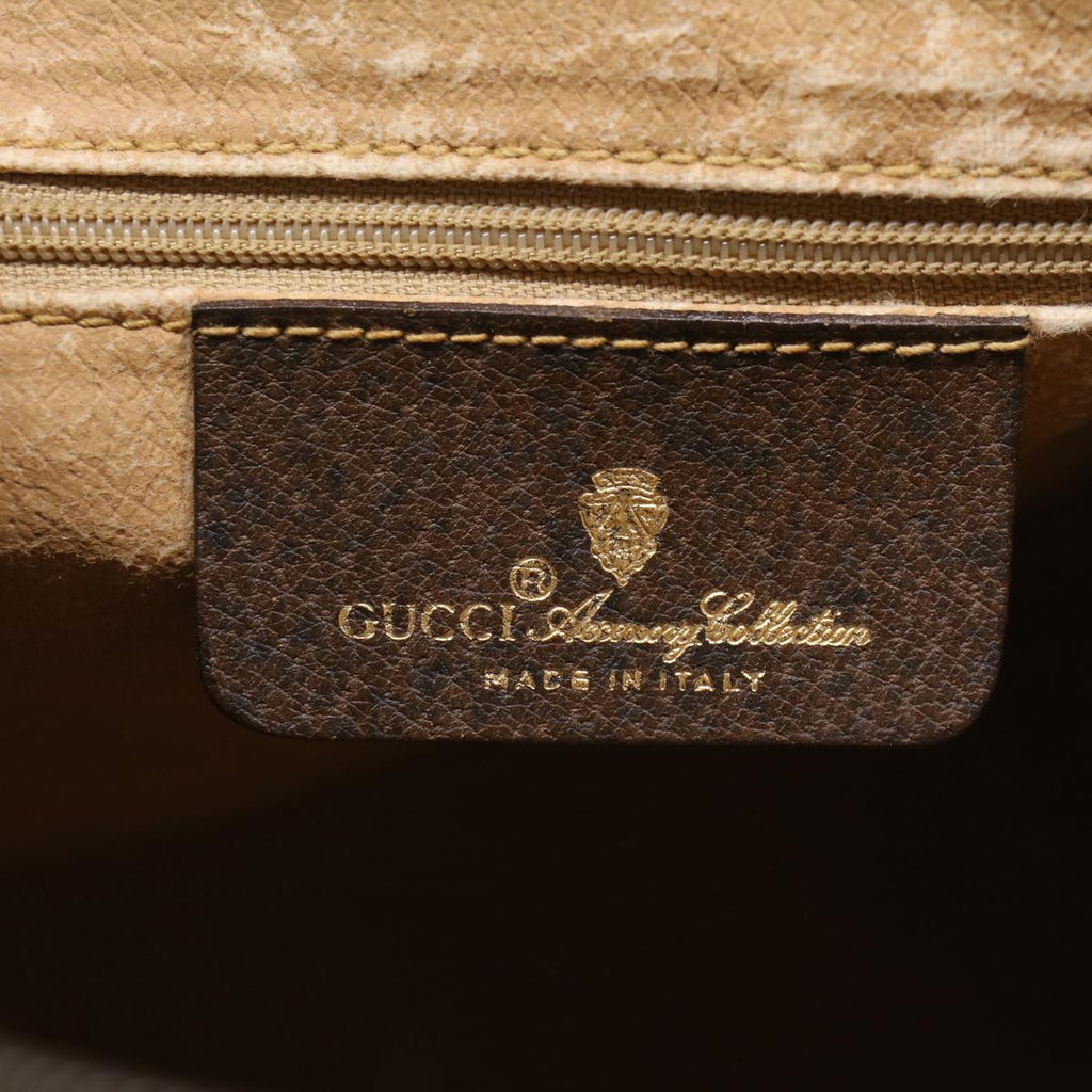 GUCCI GG Canvas Web Sherry Line Hand Bag Beige Red Green 40.02.007  49929