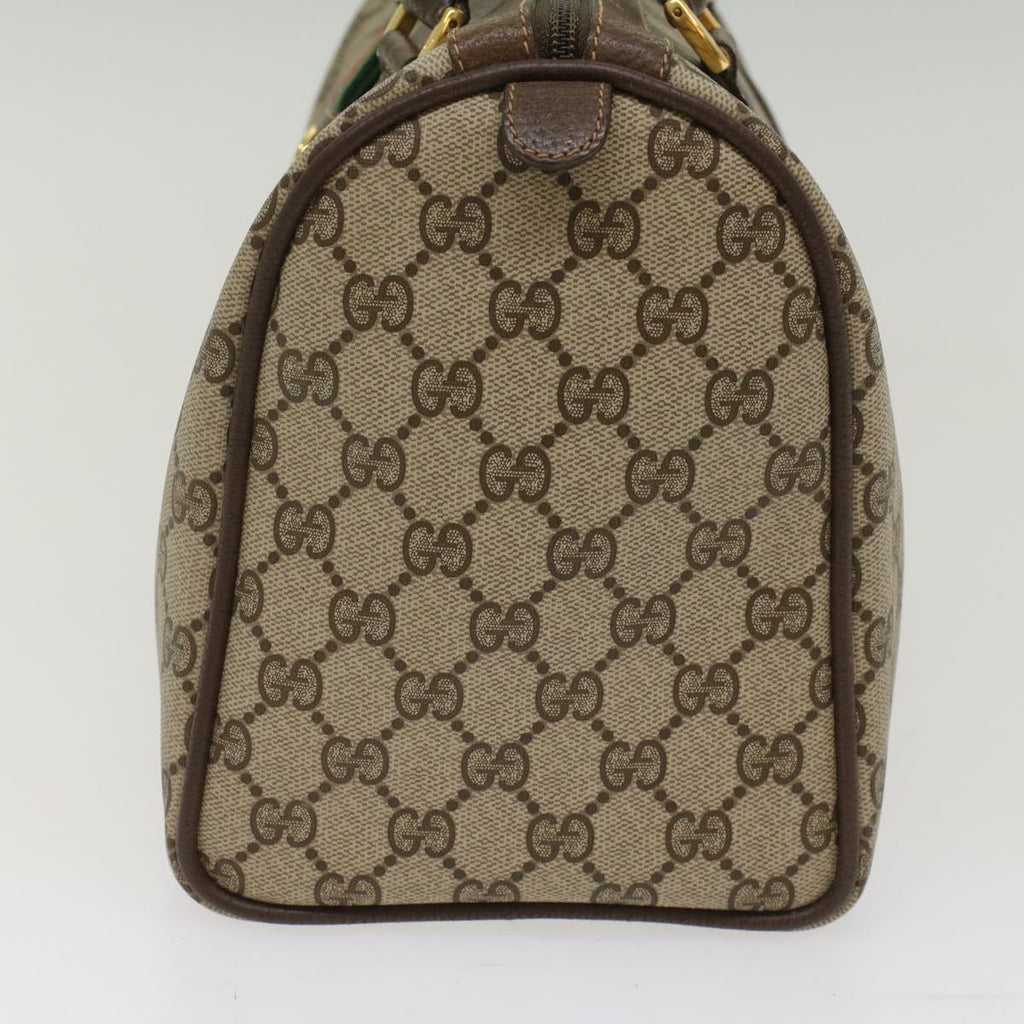 GUCCI GG Canvas Web Sherry Line Hand Bag Beige Red Green 40.02.007  49929