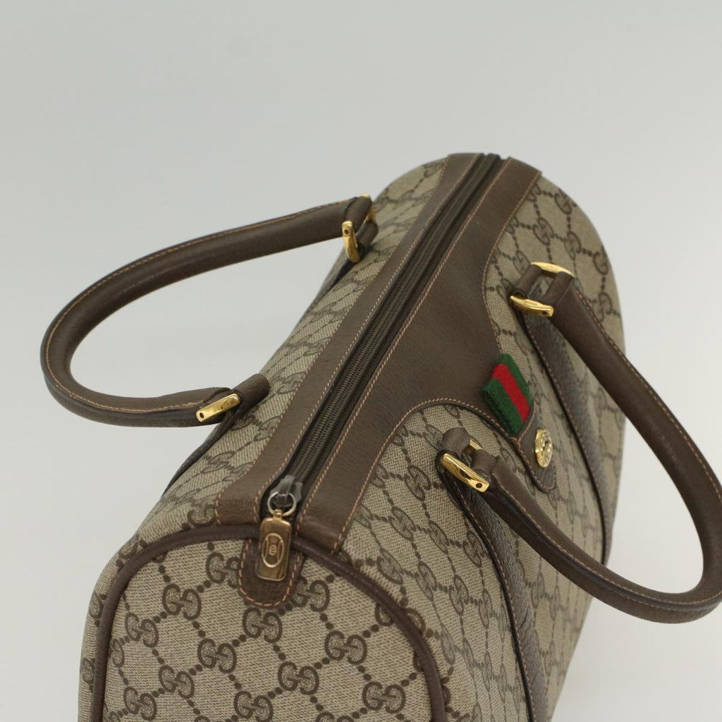 GUCCI GG Canvas Web Sherry Line Hand Bag Beige Red Green 40.02.007  49929