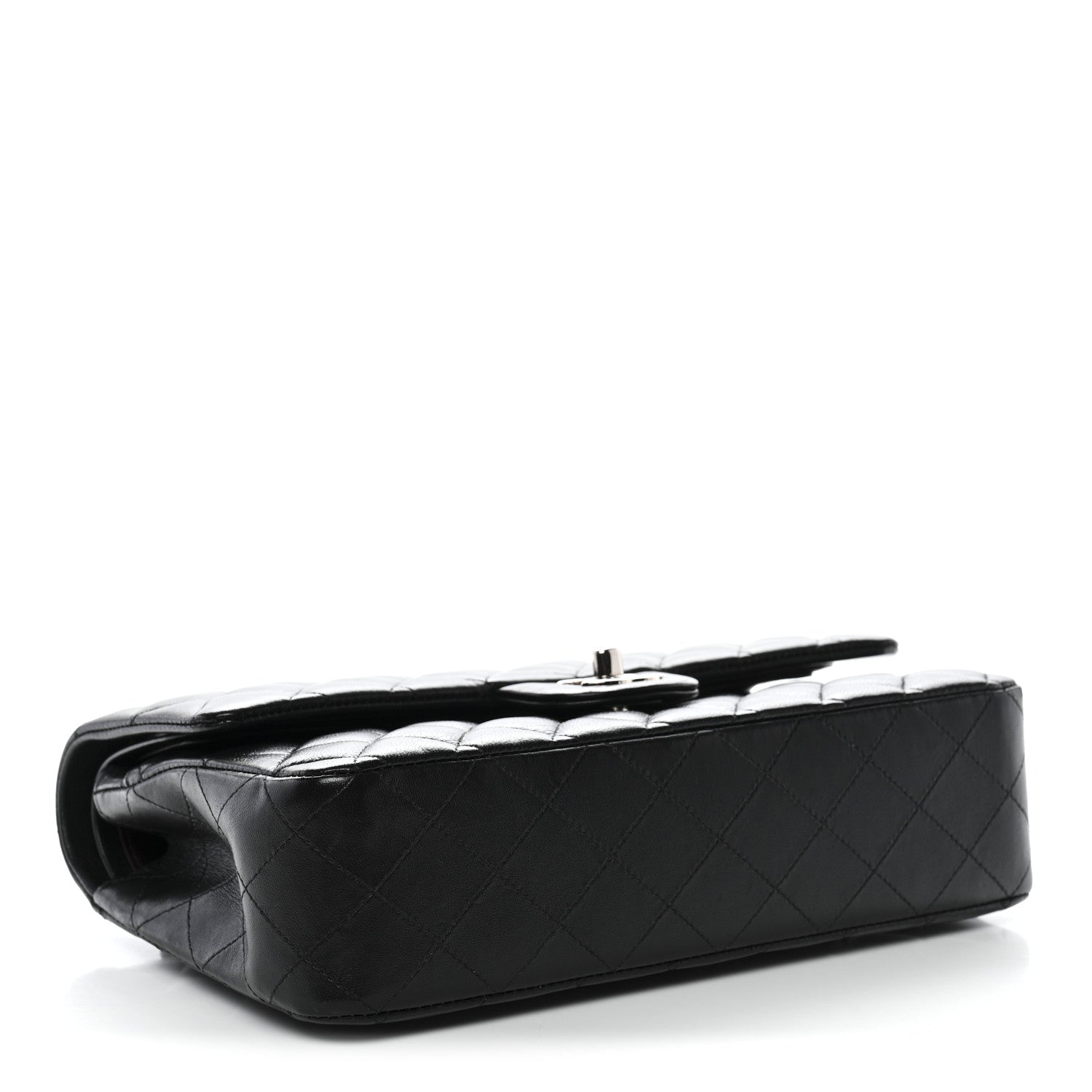 Chanel Lambskin Quilted Medium Double Flap Black