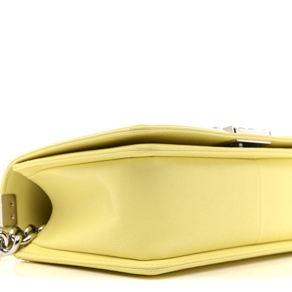 Chanel Caviar Quilted Medium Boy Flap Yellow