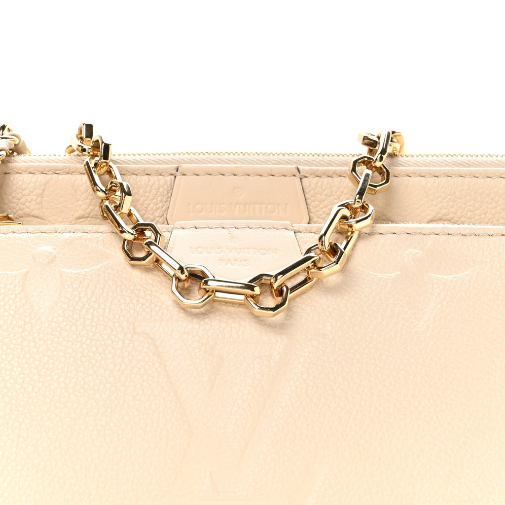 Louis Vuitton Empreinte Monogram Giant Multi Pochette Accessories Cream