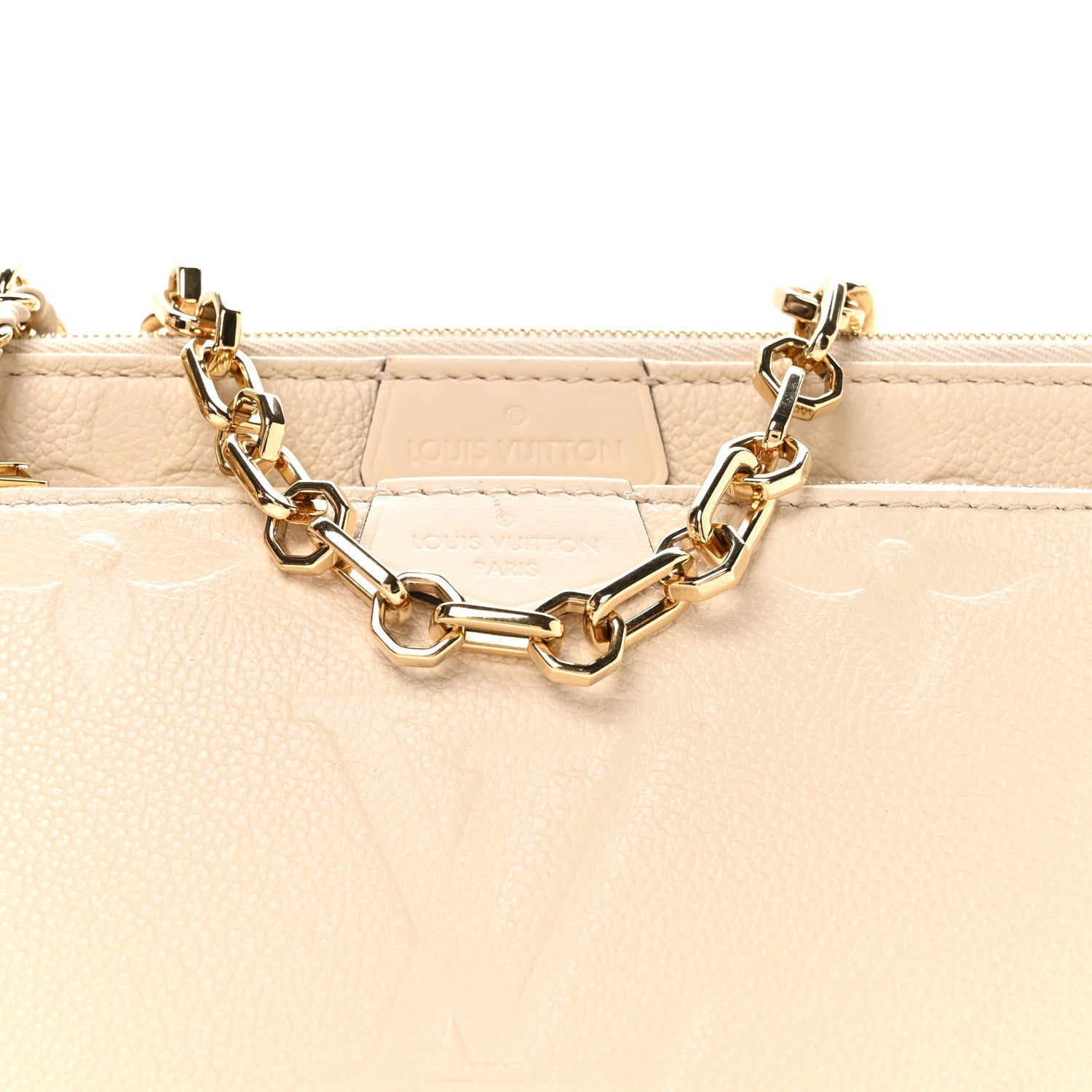 Louis Vuitton Empreinte Monogram Giant Multi Pochette Accessories Cream