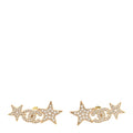 Crystal Star CC Earrings Gold