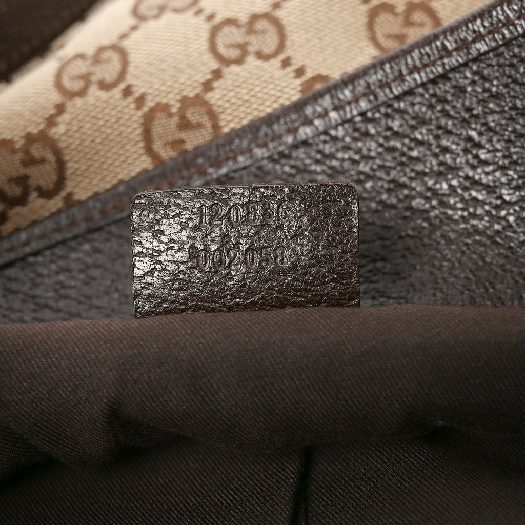 Gucci Monogram Large Eclipse Tote Brown