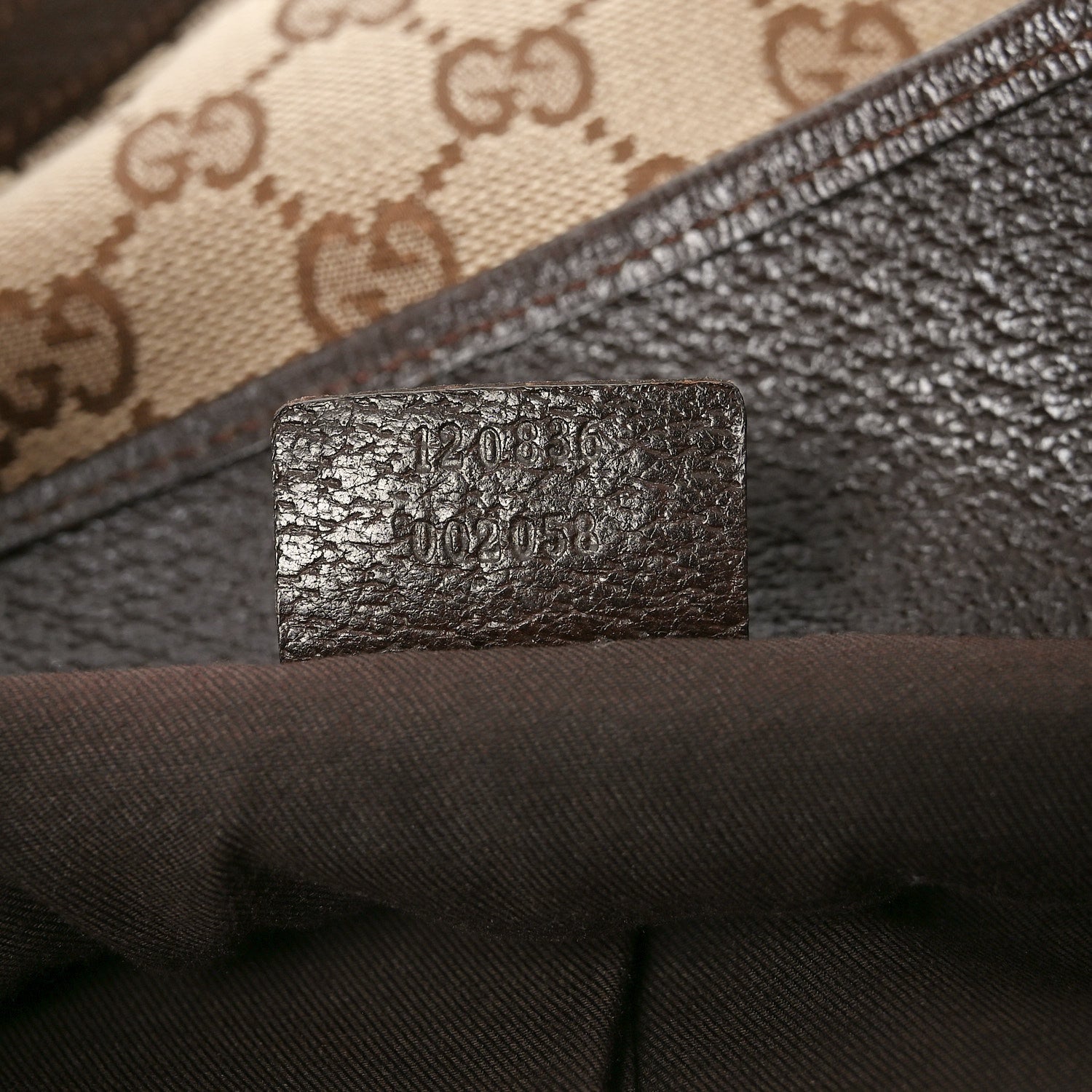 Gucci Monogram Large Eclipse Tote Brown