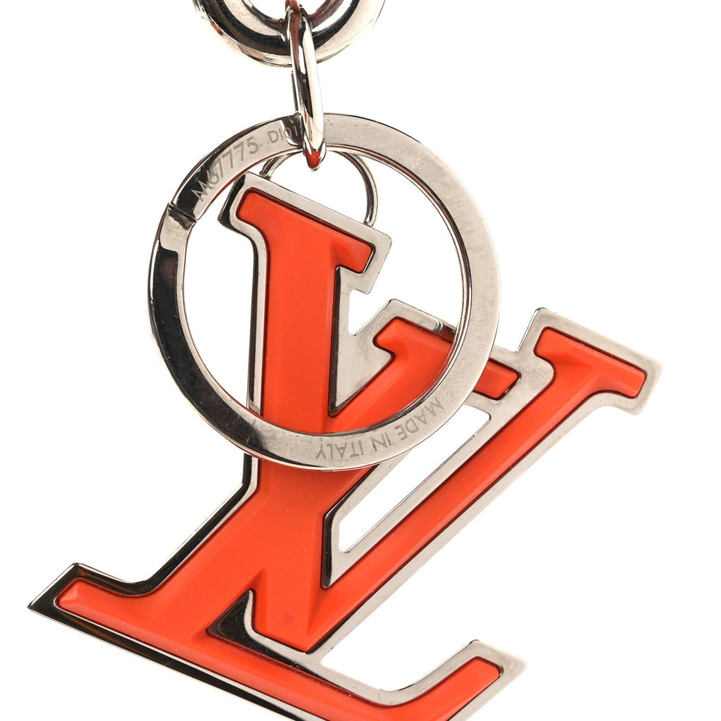 Louis Vuitton LV Soft Bag Charm Key Holder Orange