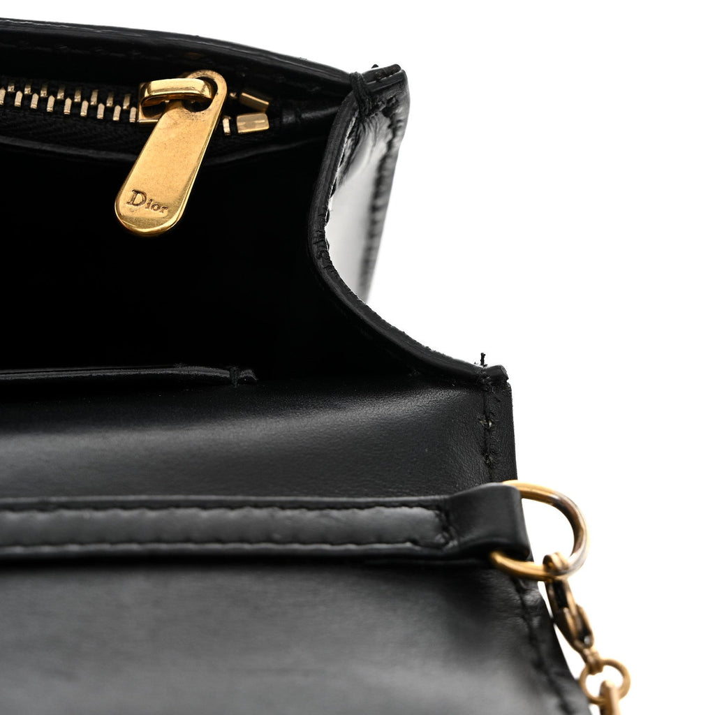 Christian Dior Calfskin J'Adior Wallet on Chain Pouch Black