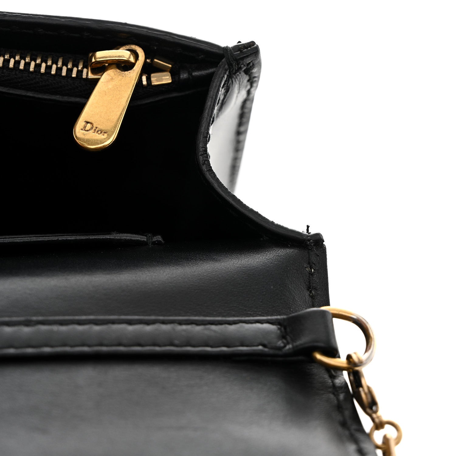 Christian Dior Calfskin J'Adior Wallet on Chain Pouch Black