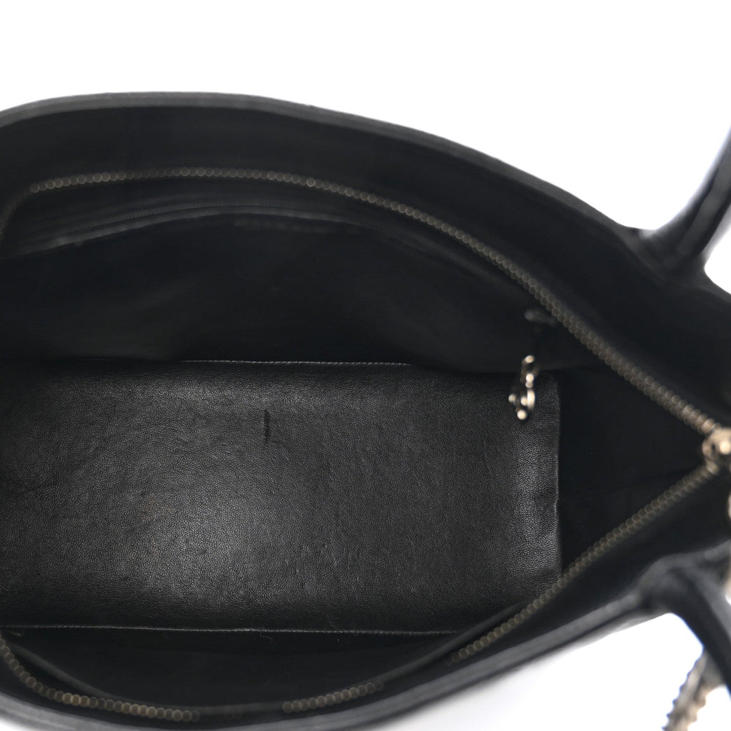 Chanel Caviar Quilted Medallion Tote Black