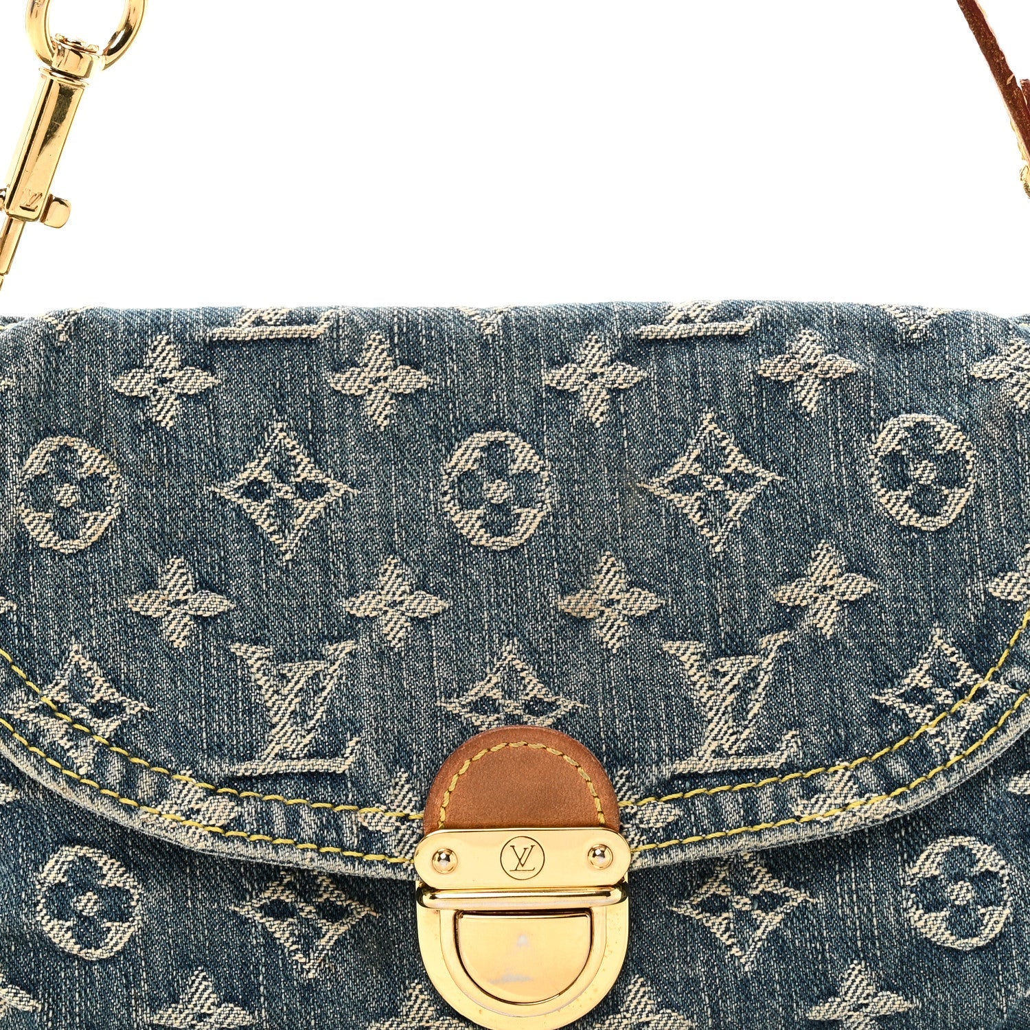 Louis Vuitton Monogram Denim Mini Pleaty Blue