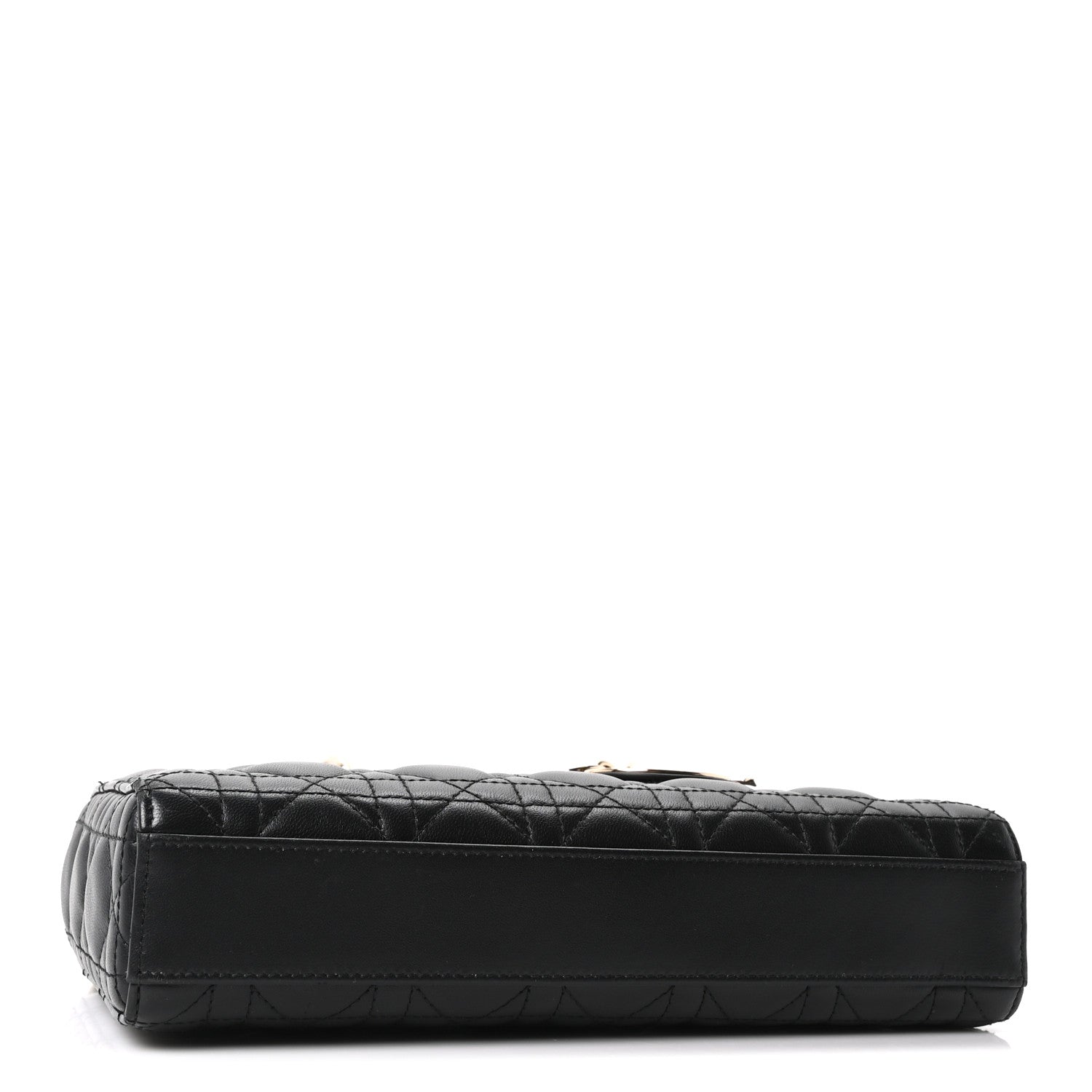 Christian Dior Lambskin Cannage Medium Lady D-Joy Black