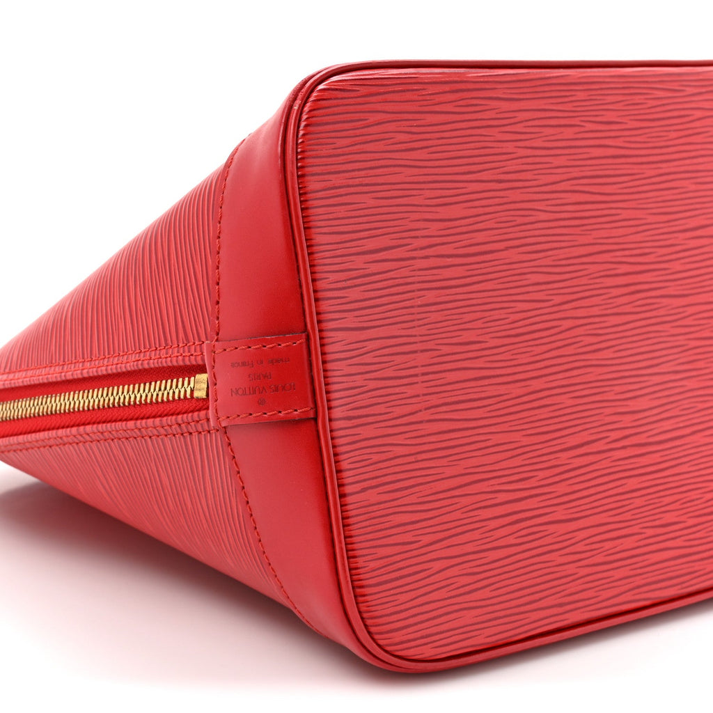Louis Vuitton Epi Alma PM Castillan Red
