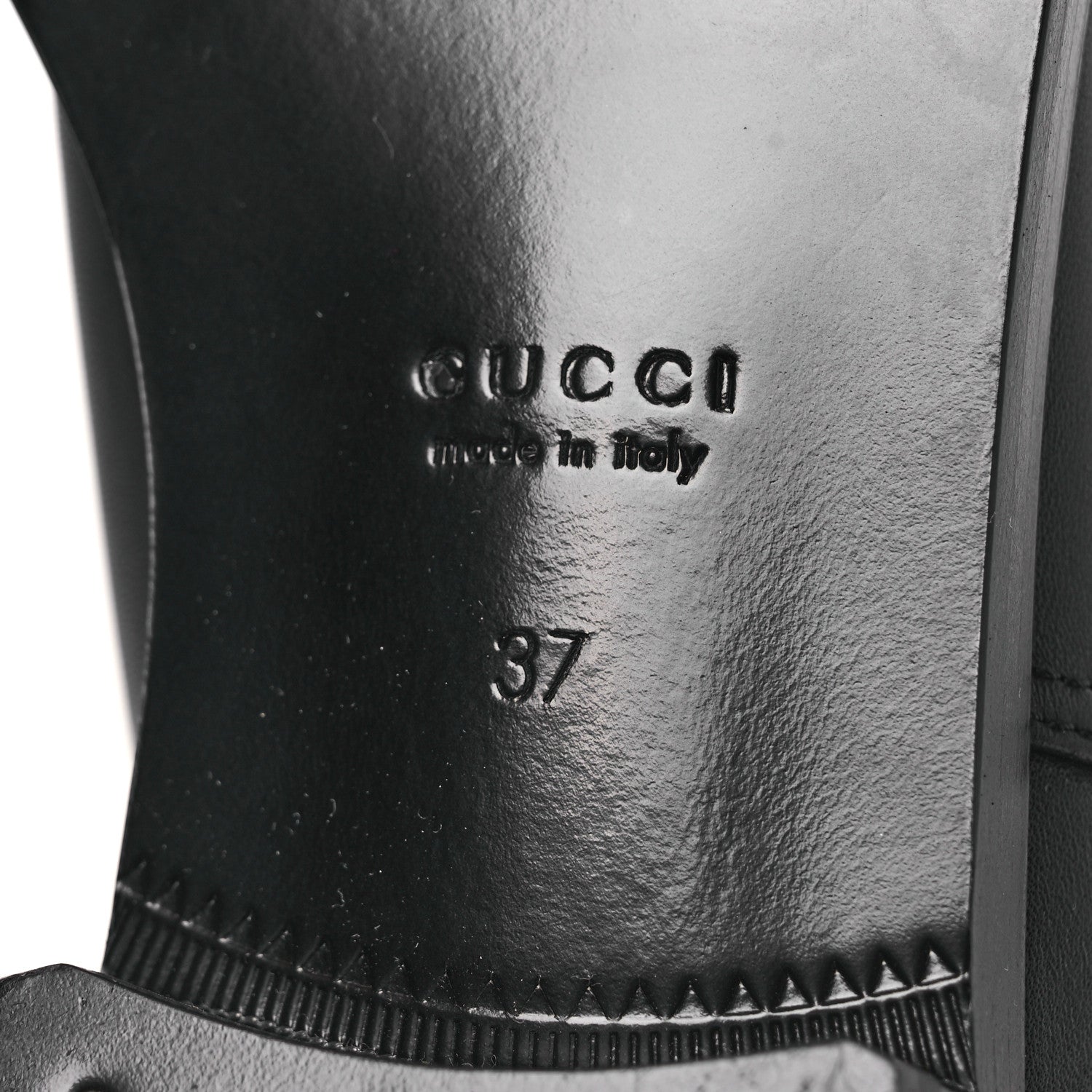 Gucci Calfskin Slim Horsebit Over The Knee High Boots 37 Black