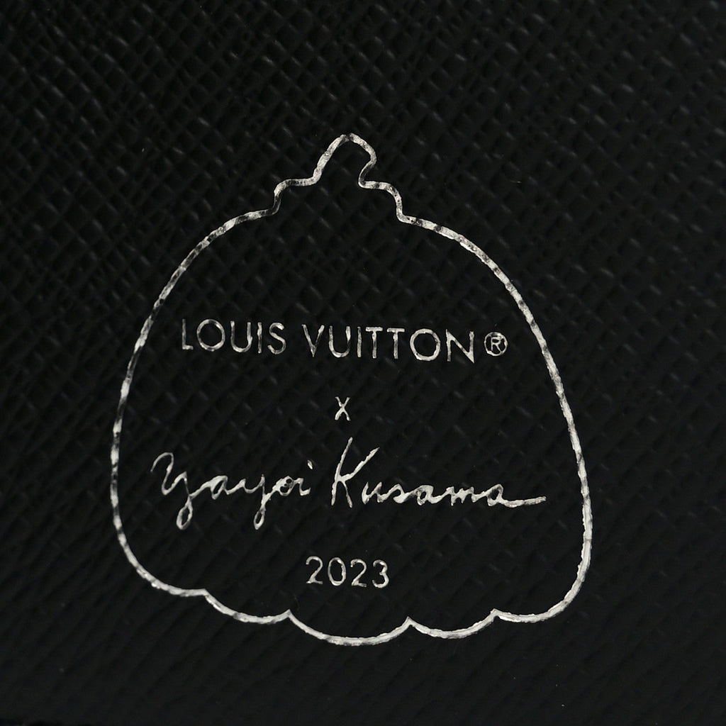 Louis Vuitton LV X YK Monogram Eclipse Dots Pocket Organizer NM Black Silver