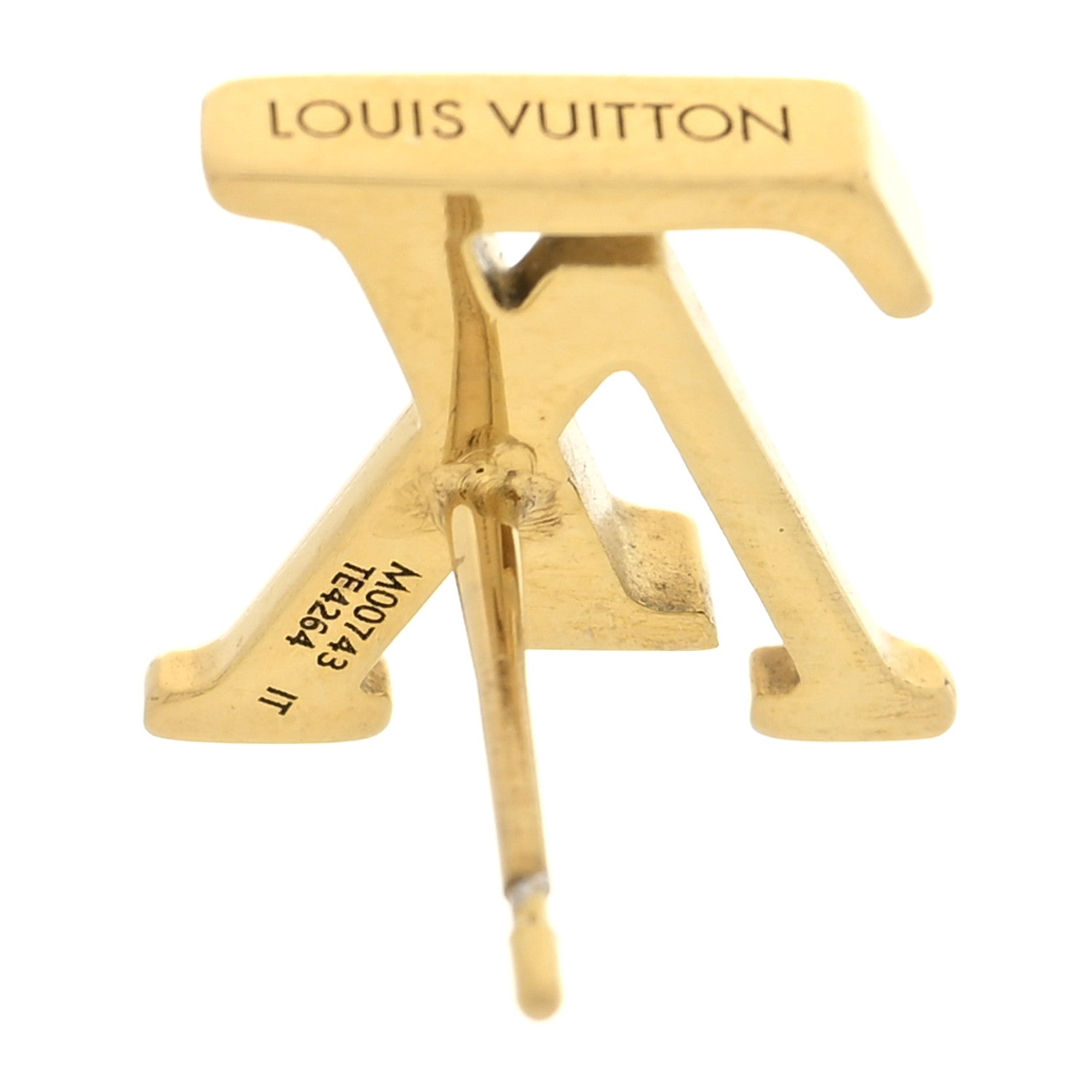 Louis Vuitton Metal LV Iconic Earrings Gold