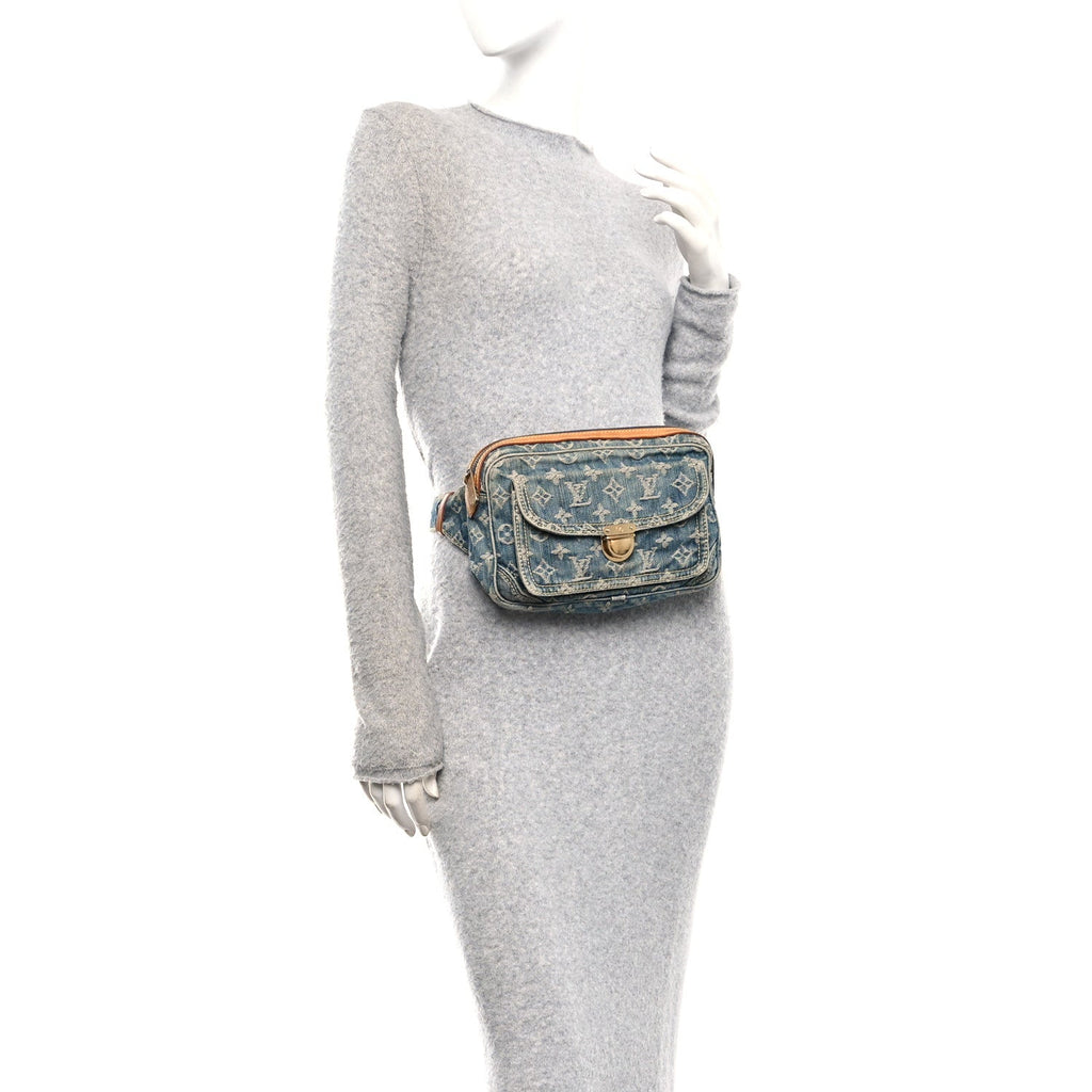 Louis Vuitton Monogram Denim Bum Bag Blue