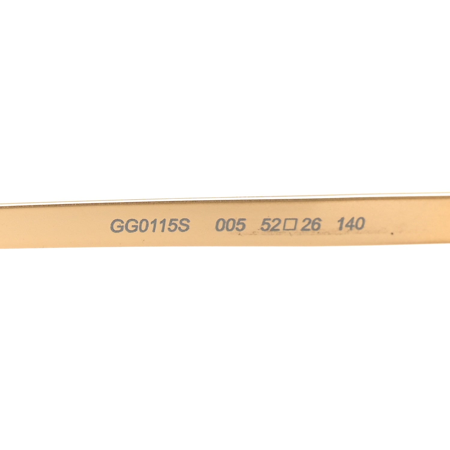 Gucci Metal Acetate Crystal Oversize GG0115S Eyeglasses Gold