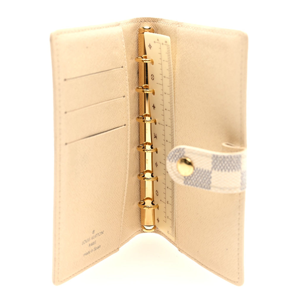 Louis Vuitton Damier Azur Small Ring Agenda Cover